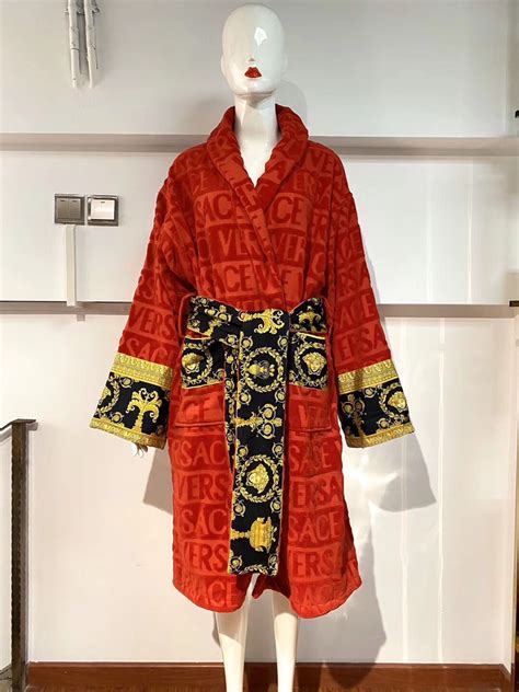 multi color versace replica robe women|farfetch versace robes.